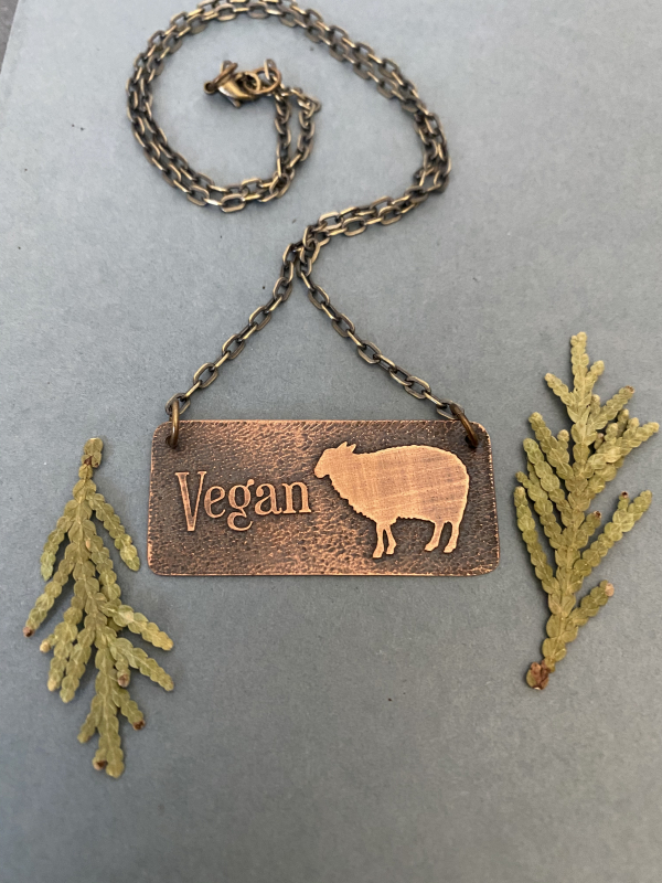 Vegan Sheep Necklace