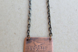 Front Detail Vegan Bird Necklace