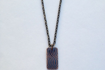 Wavy Fingerprint Necklace